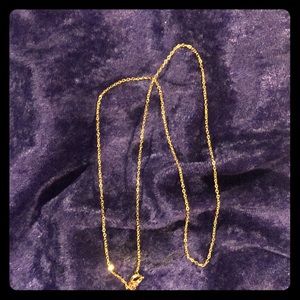18k over sterling chain